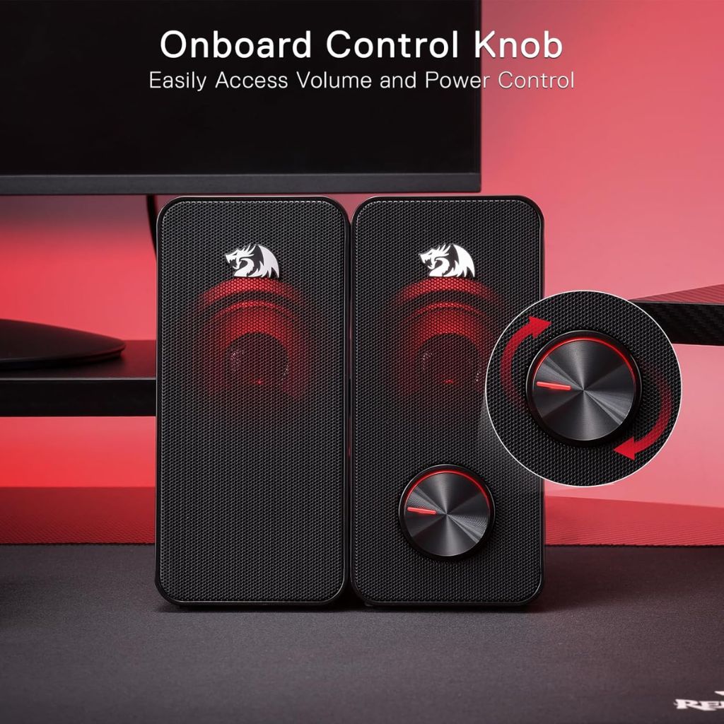 TJM Redragon Stentor GS500 Wired Desktop Speakers