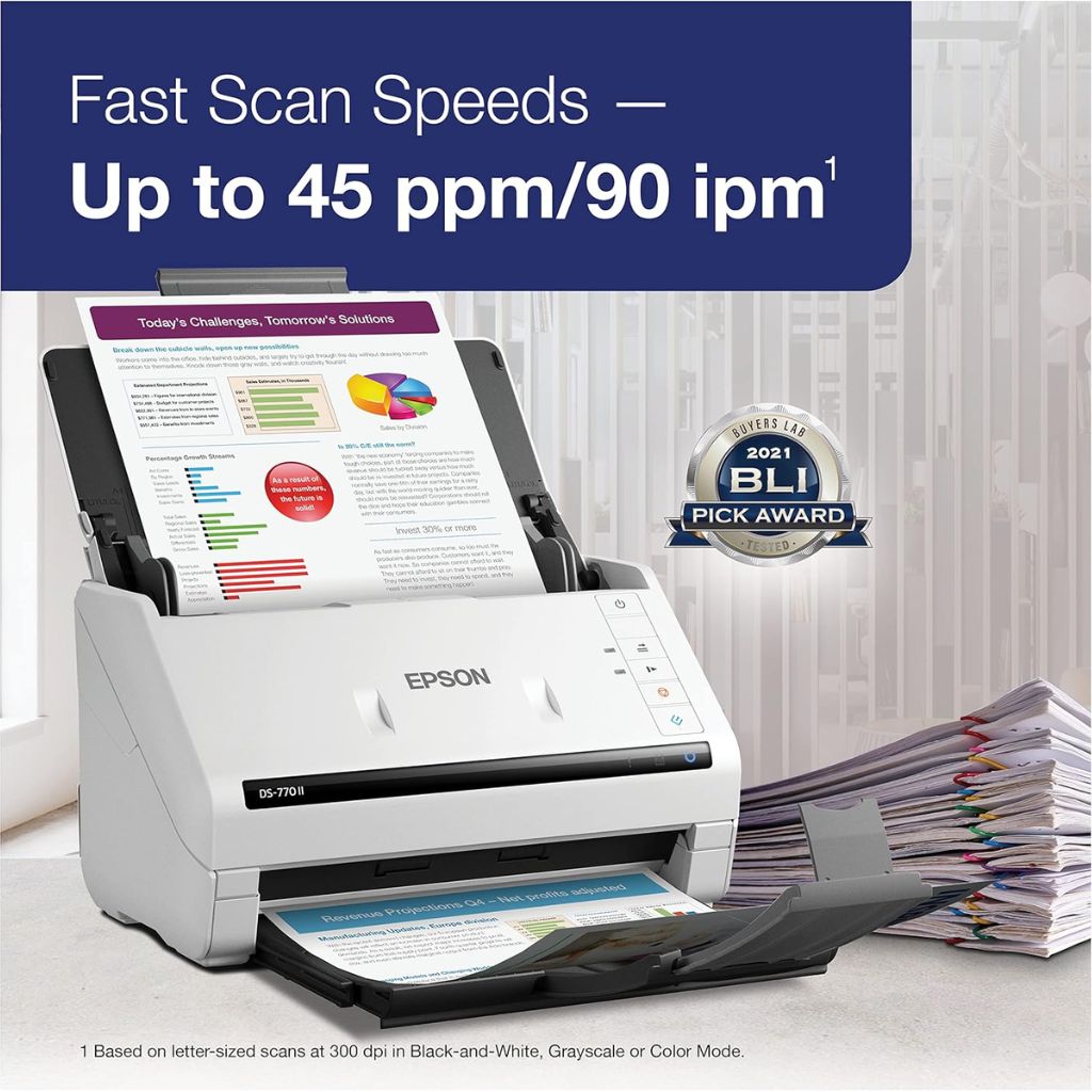 TJM Epson DS-770 II - Color Duplex Document Scanner