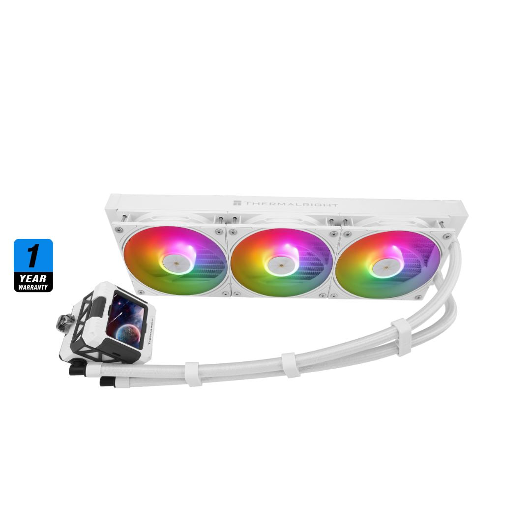 TJM Thermalright Frozen Warframe 360 ARGB Liquid CPU Cooler - White