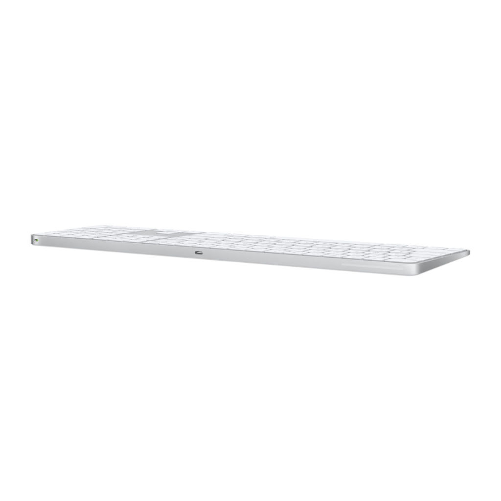 TJM Apple Magic MXK73LL/A Keyboard with Touch ID and Numeric Keypad (US English) - White Keys