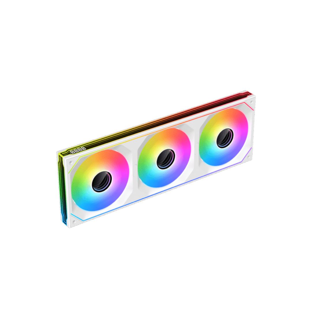 TJM XIGMATEK INFINITY SF360 Digital Arctic 120mm 3-Fan Pack - White