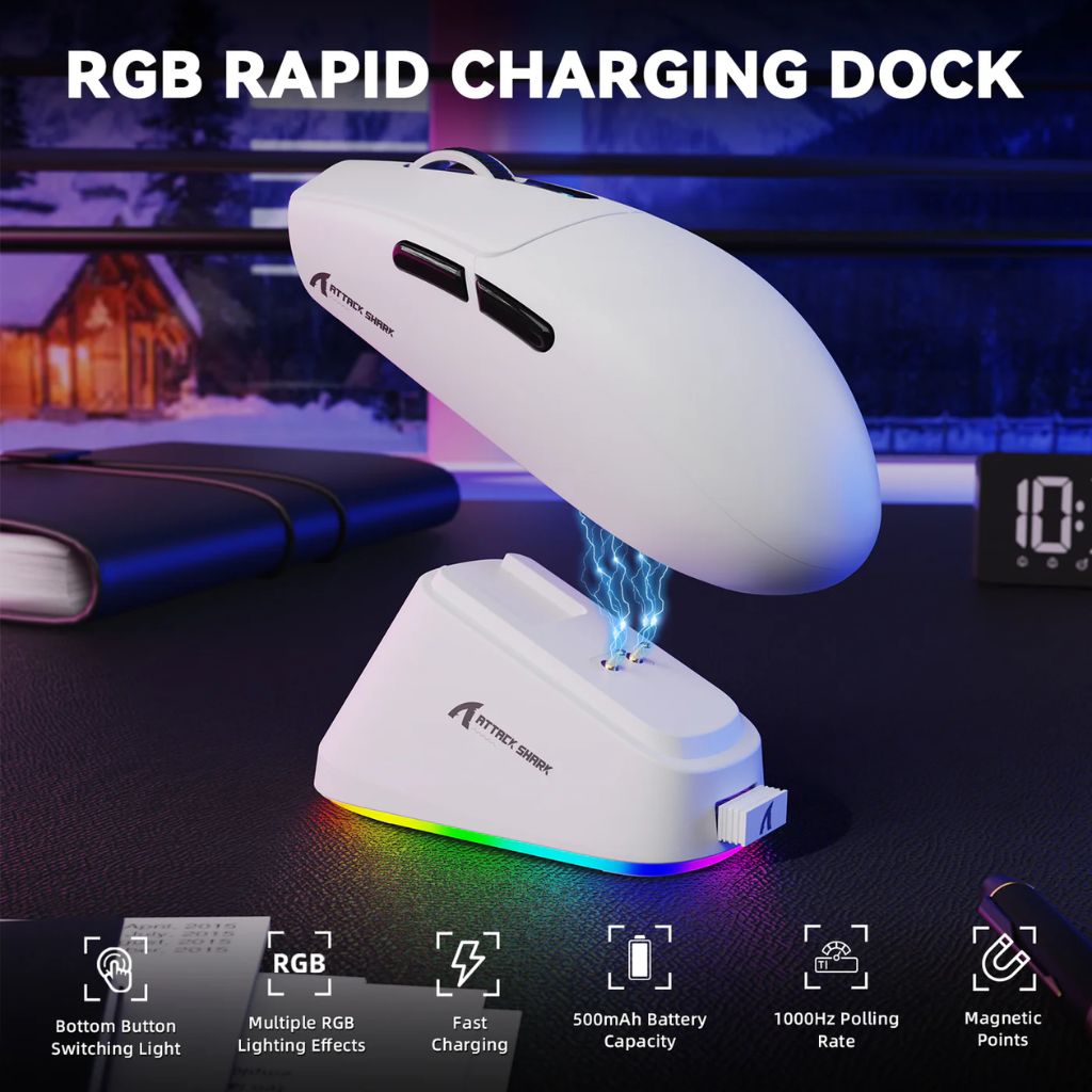 TJM Attack Shark G3 Pro Wireless - White