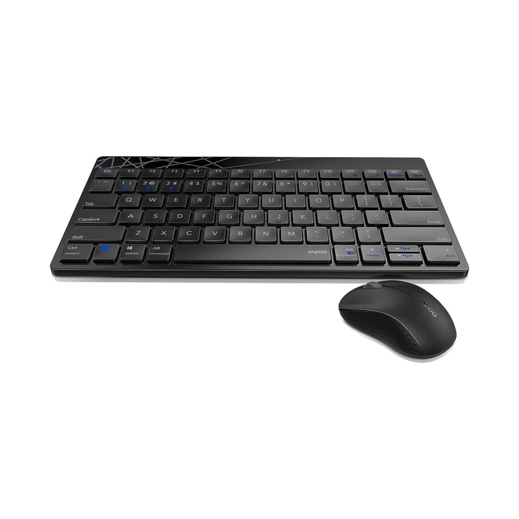 TJM Rapoo 8000M, Multi Device, Wireless, Ultra slim, Combo Kit