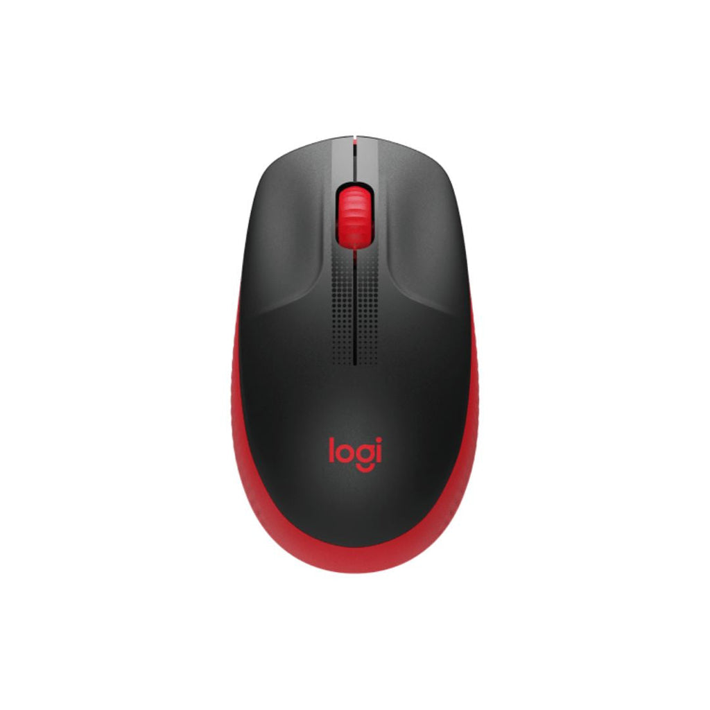 TJM Logitech M190 Full-Size Wireless Mouse - Red