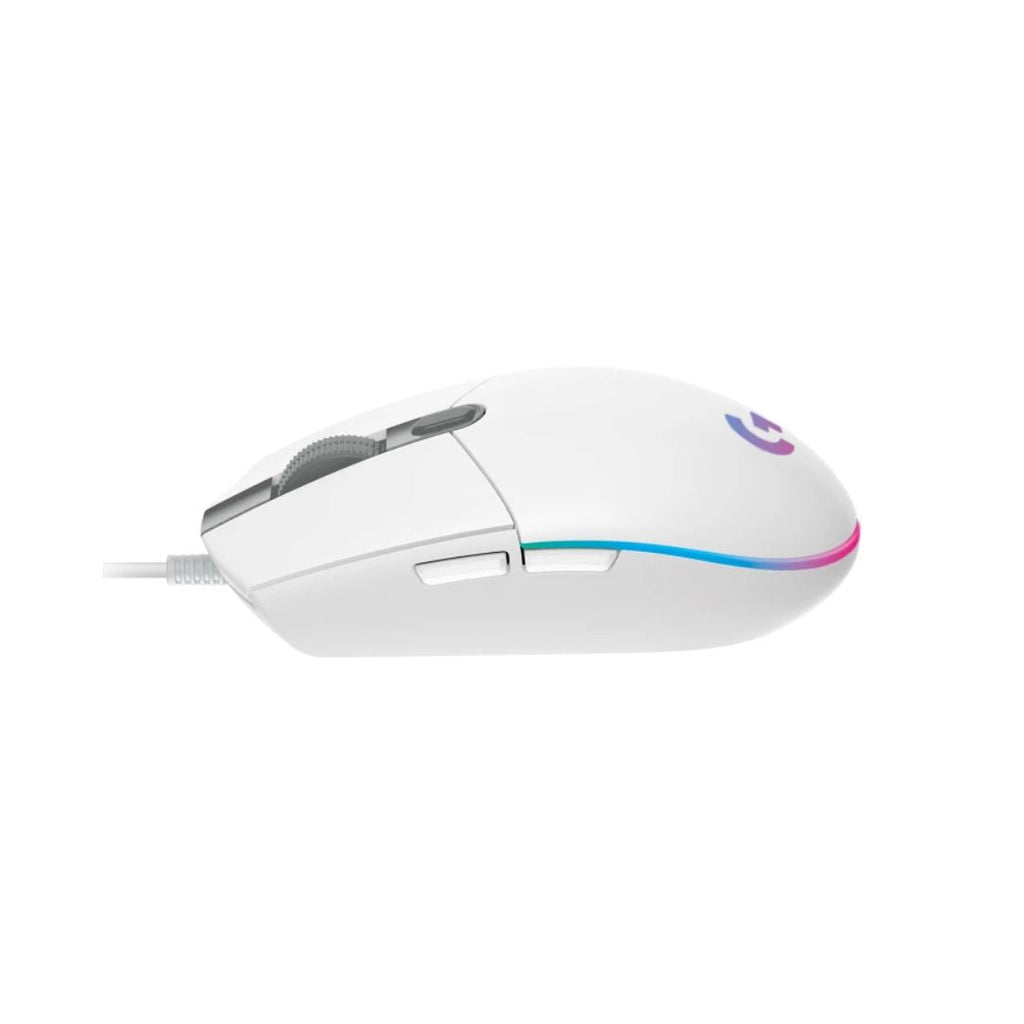 TJM Logitech G203 White Wired Gaming Mouse