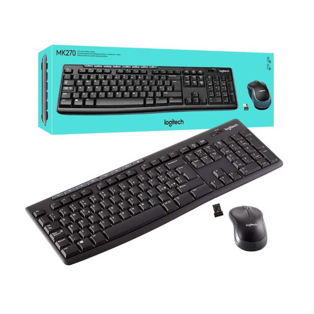 TJM Logitech MK270 Wireless Keyboard and Mouse Combo
