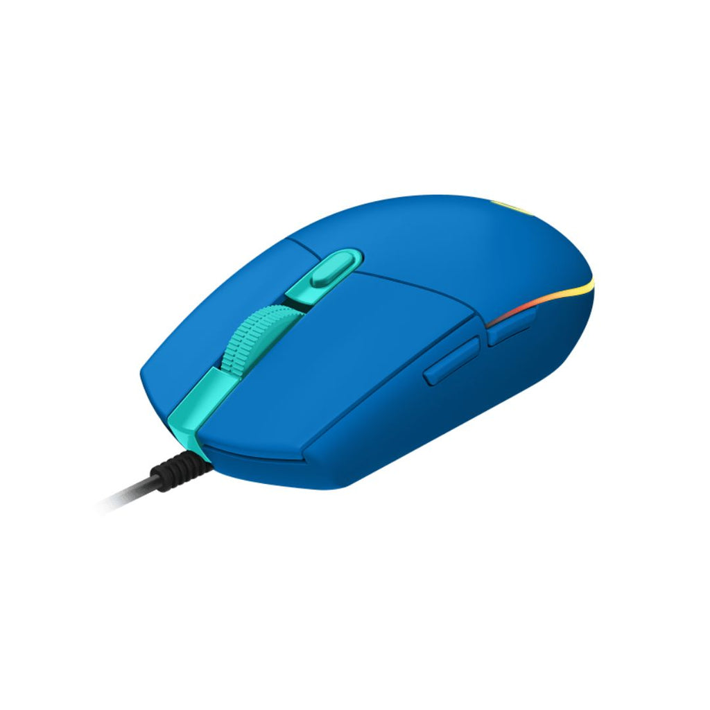TJM Logitech G203 Blue Wired Gaming Mouse