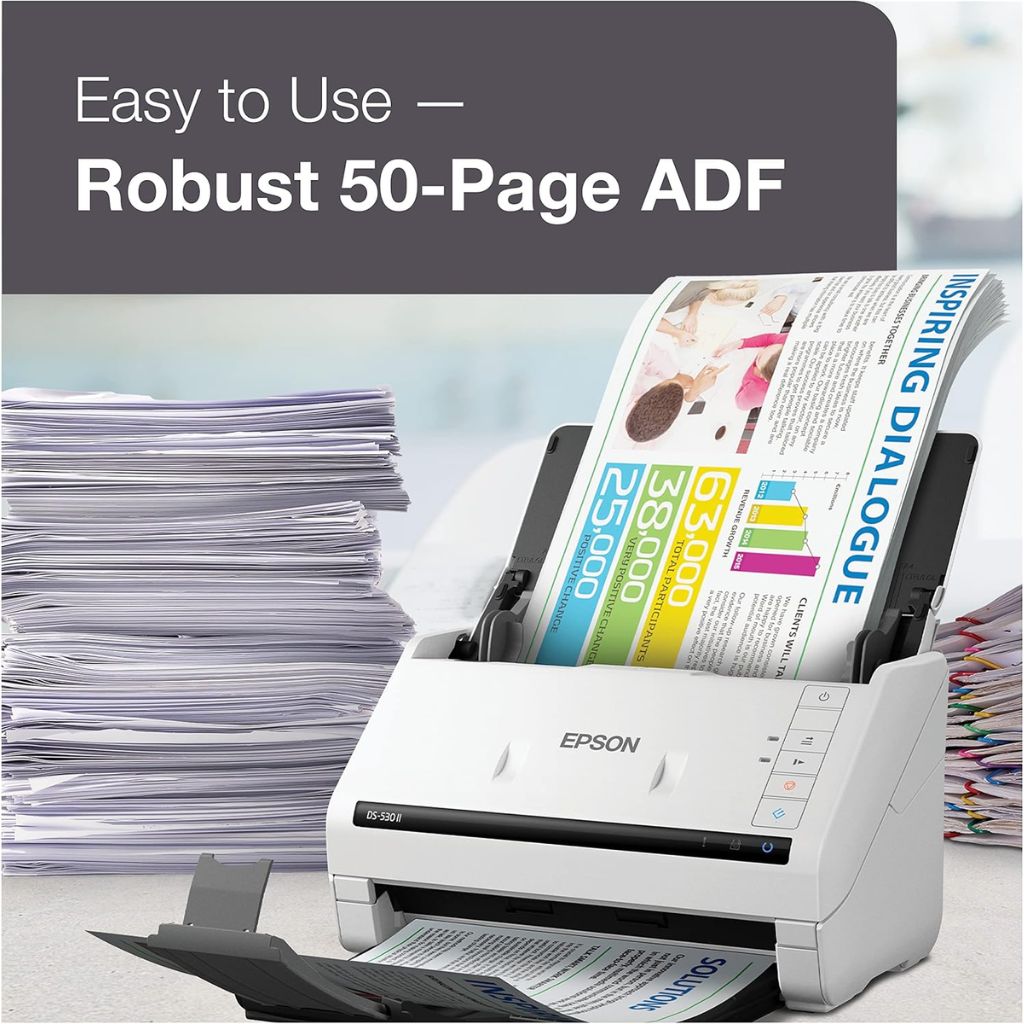 TJM Epson DS-530 II - Color Duplex Document Scanner