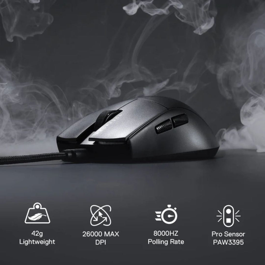 TJM Redragon M996 K1NG Gaming Mouse - Black
