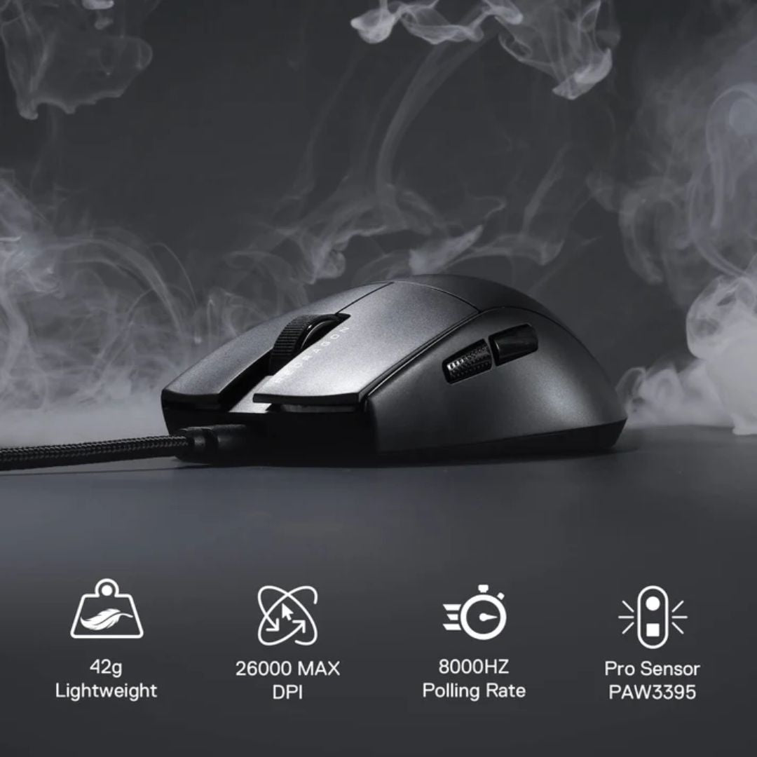 TJM Redragon M996 K1NG Gaming Mouse - Black
