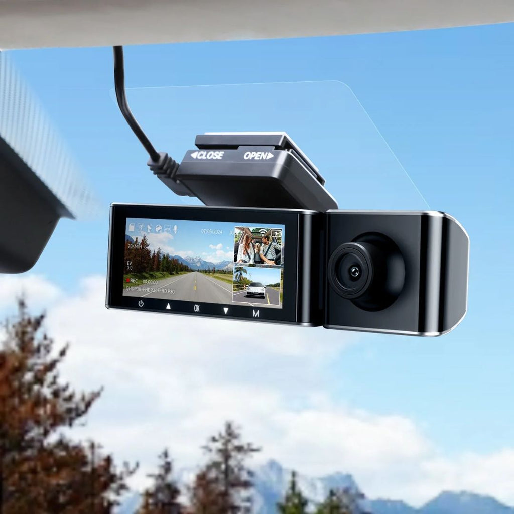 TJM AZDOME M550 Max 4K 3 Channel Dash Cam - Black