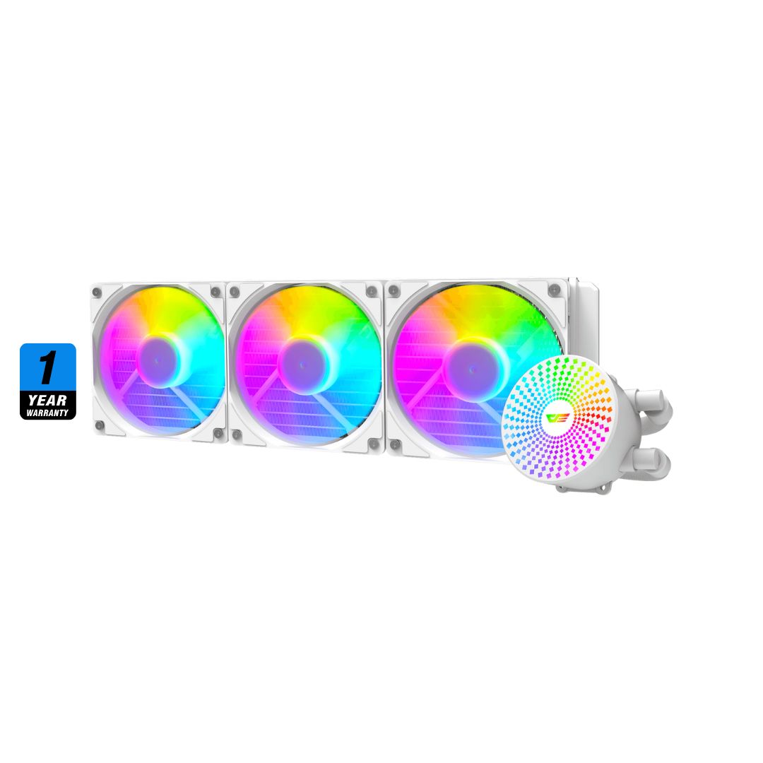 TJM DarkFlash DC360 Liquid CPU Cooler - White