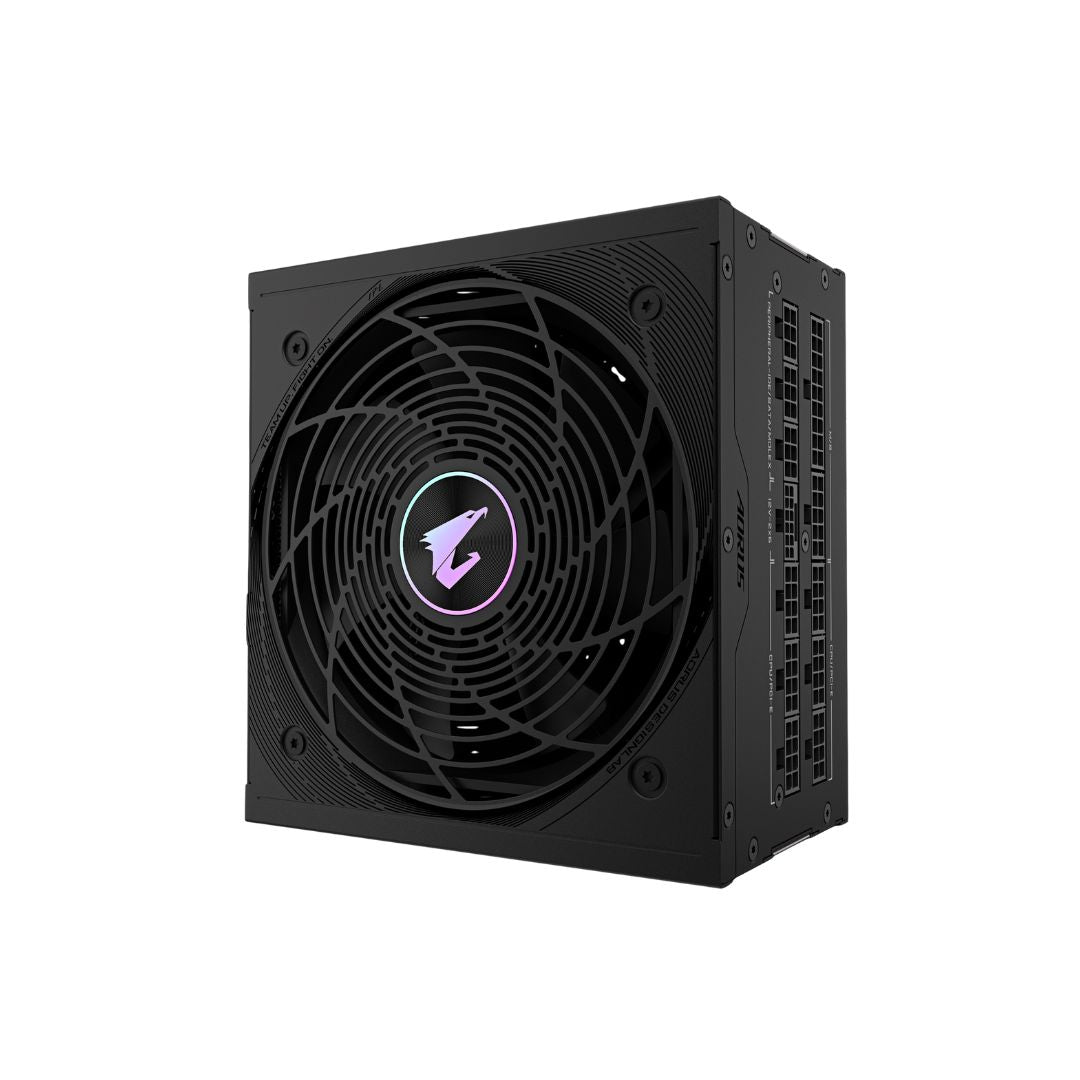 TJM Gigabyte AORUS ELITE GP-AE850PM, Full Modular, 850W 80+ Platinum, PCIe 5.1 - Black