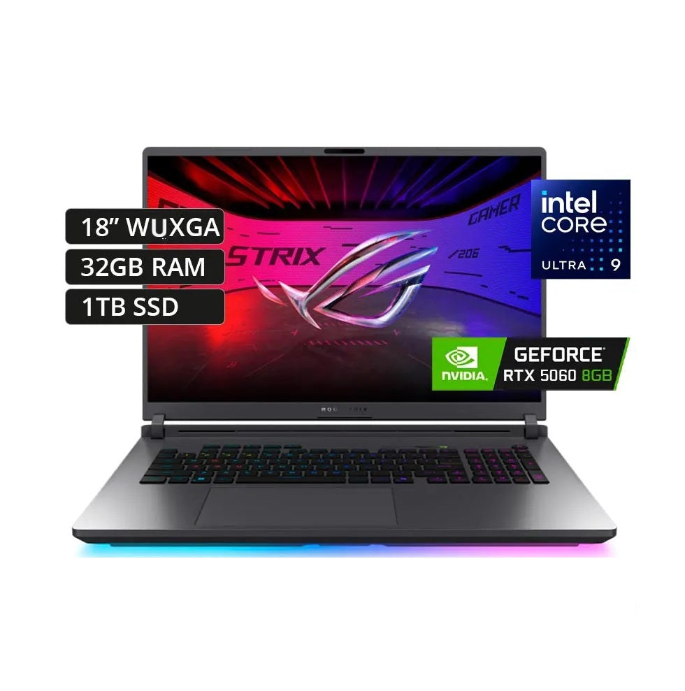 TJM ASUS ROG Strix G18 G815LM-S8090, Intel Core Ultra 9-275HX, RAM 32GB, 1TB SSD, NVIDIA RTX 5060 8GB, 18.0 FHD+ WUXGA 144Hz, Volt Green