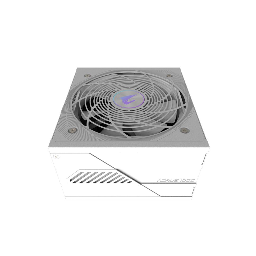 TJM Gigabyte AORUS ELITE GP-AE1000PM ICE, Full Modular, 1000W 80+ Platinum, PCIe 5.1 - White