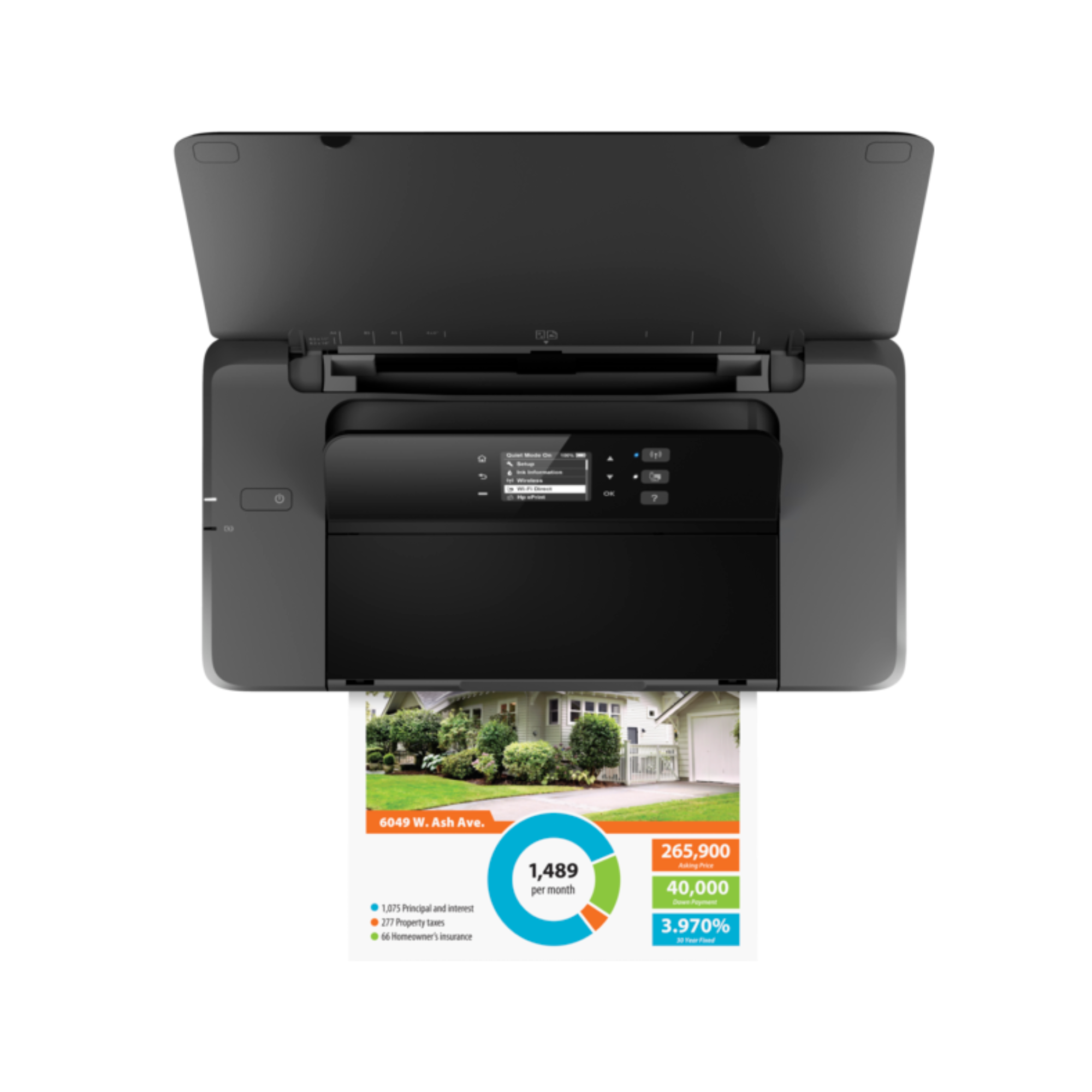 TJM HP OfficeJet 202 Mobile Portable Printer