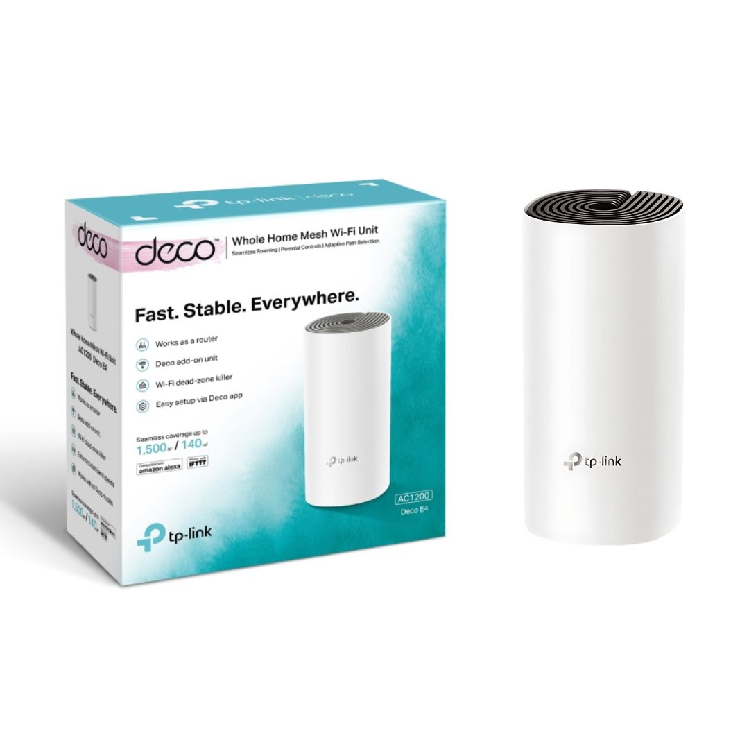 TJM Deco E4 AC1200 Whole Home Mesh Wi-Fi 5 System 1-Pack
