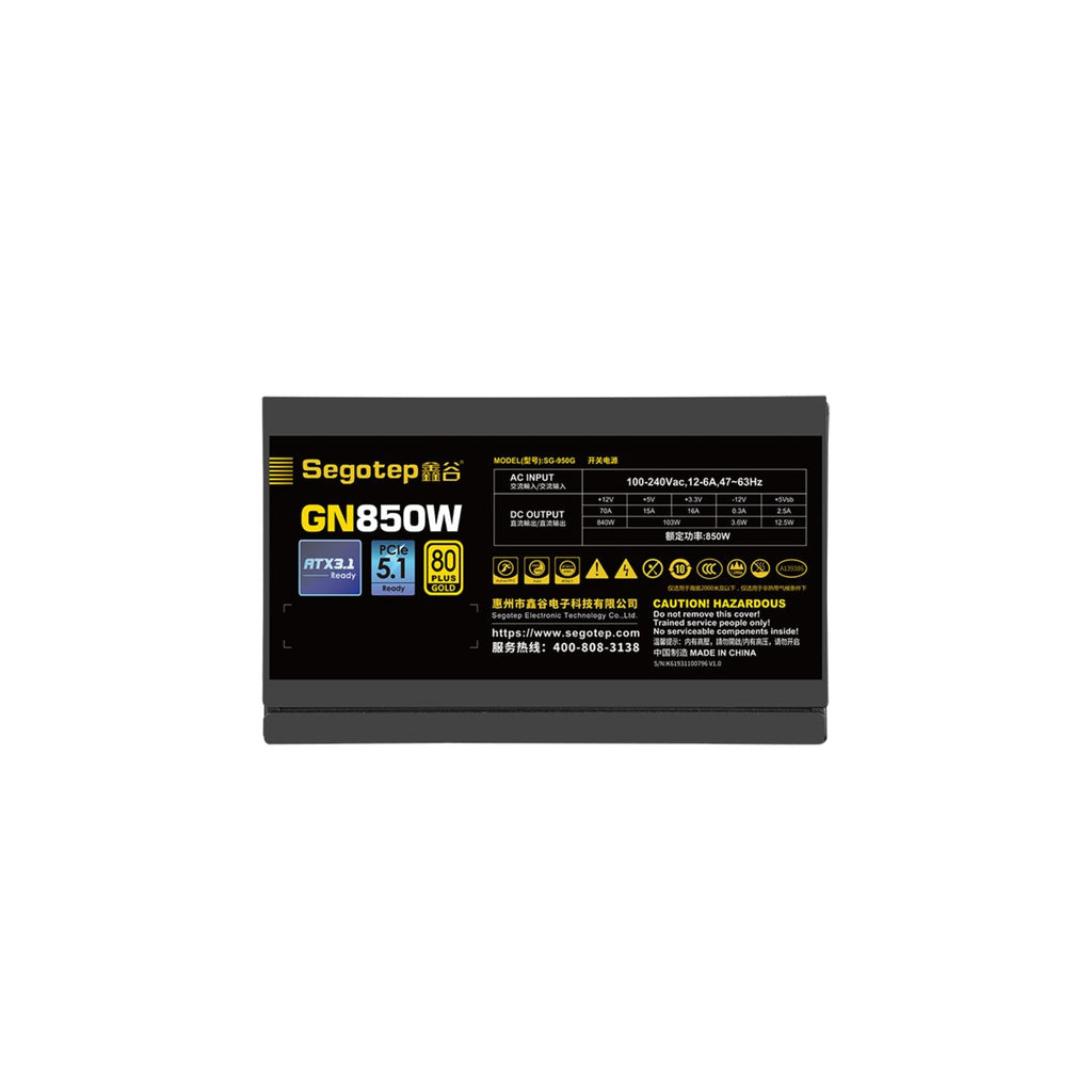 TJM Segotep GN850W 850W Gold 80+ Non Modular, PCIe 5.1 & ATX 3.1