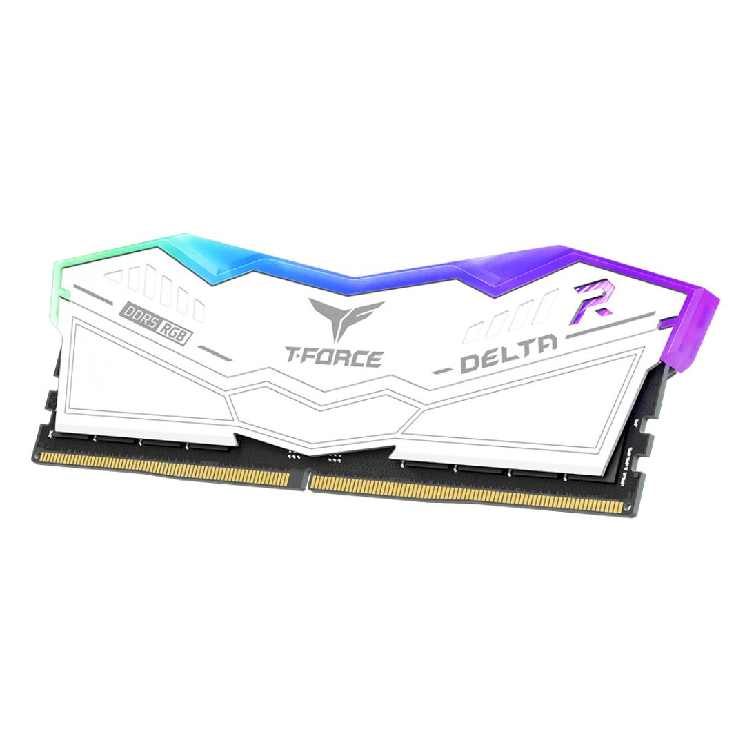 TJM TEAMGROUP T-Force Delta RGB DDR5 Ram 64GB (2x32GB) 6000MHz CL38 - White