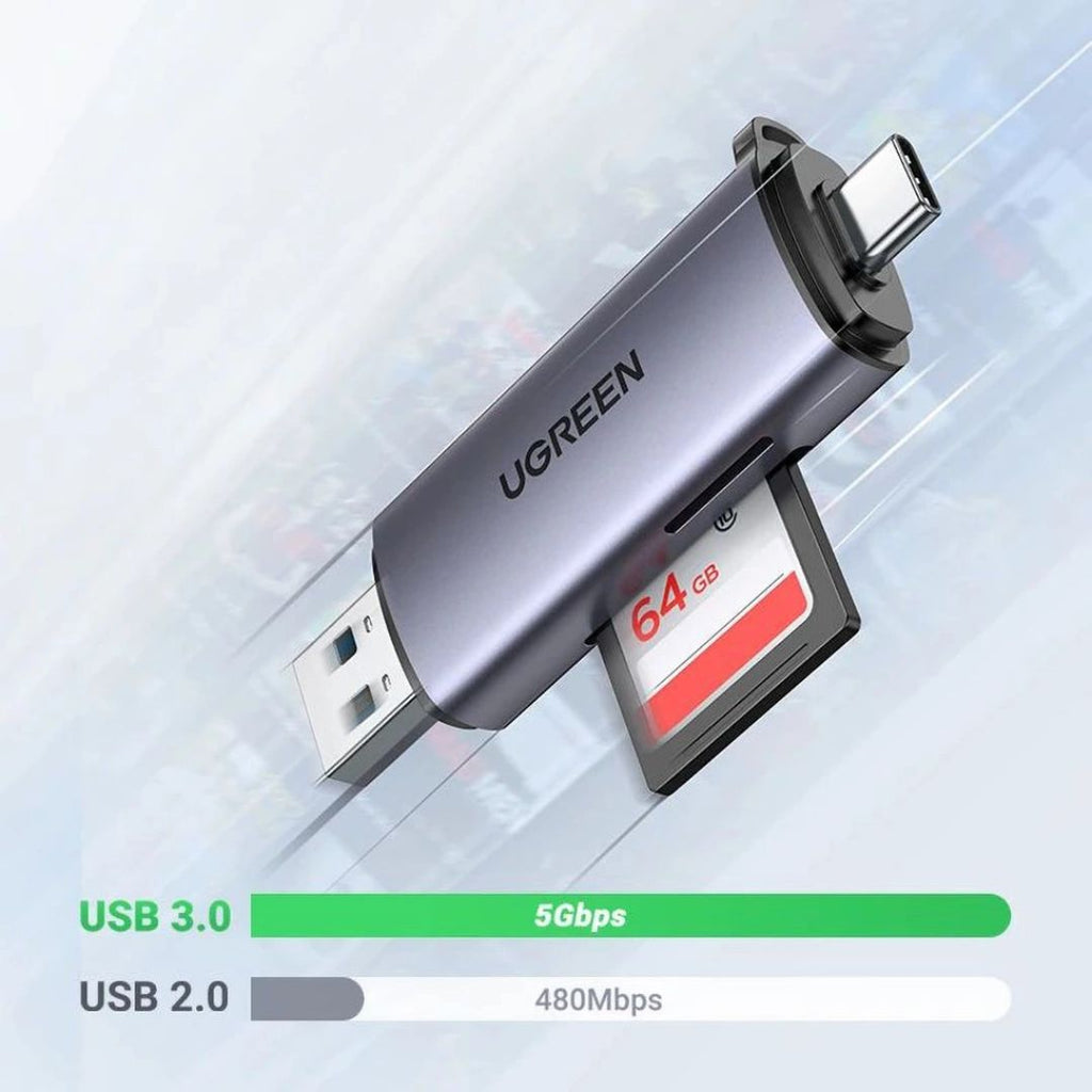 TJM UGREEN CM185 Card Reader USB-C/USB-A