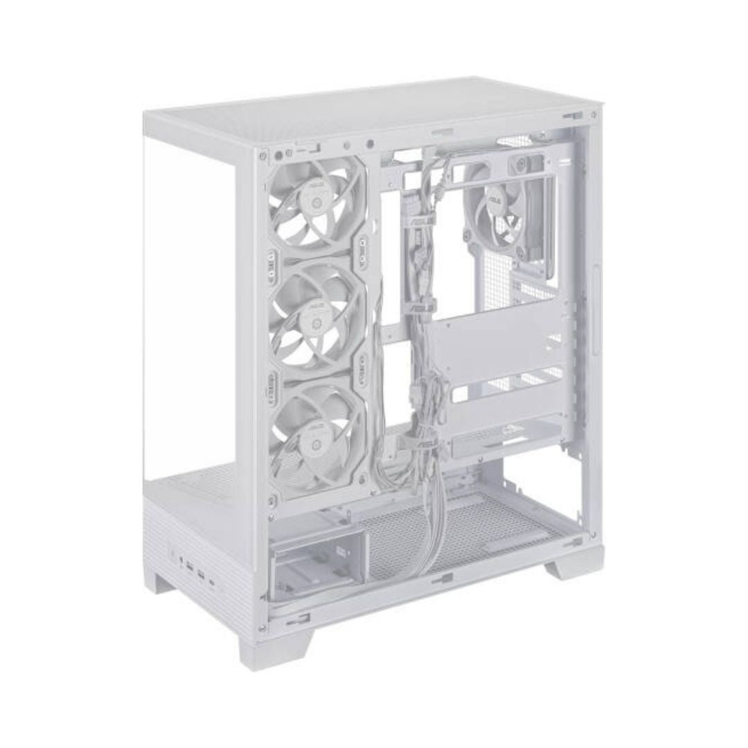 TJM ASUS A31 PLUS Case , 4 Fan ARGB - White