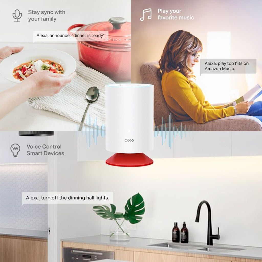 TJM TP-Link Deco Voice X20, AX1800 Mesh Wi-Fi 6 System with Alexa Built-In 2-Pack