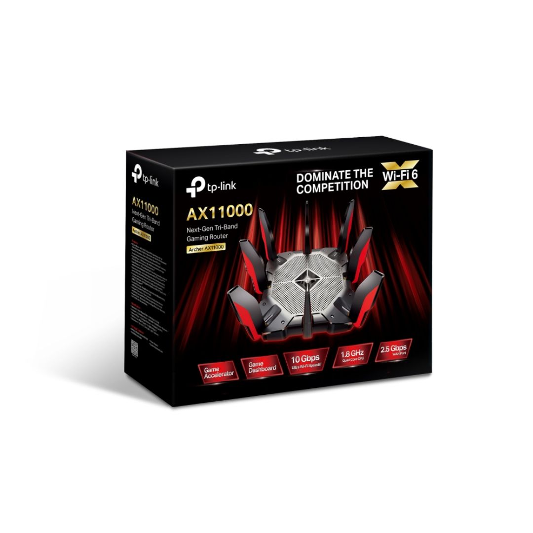 TJM TP-Link Archer Gaming, AX11000 Tri-Band Wi-Fi 6 Router