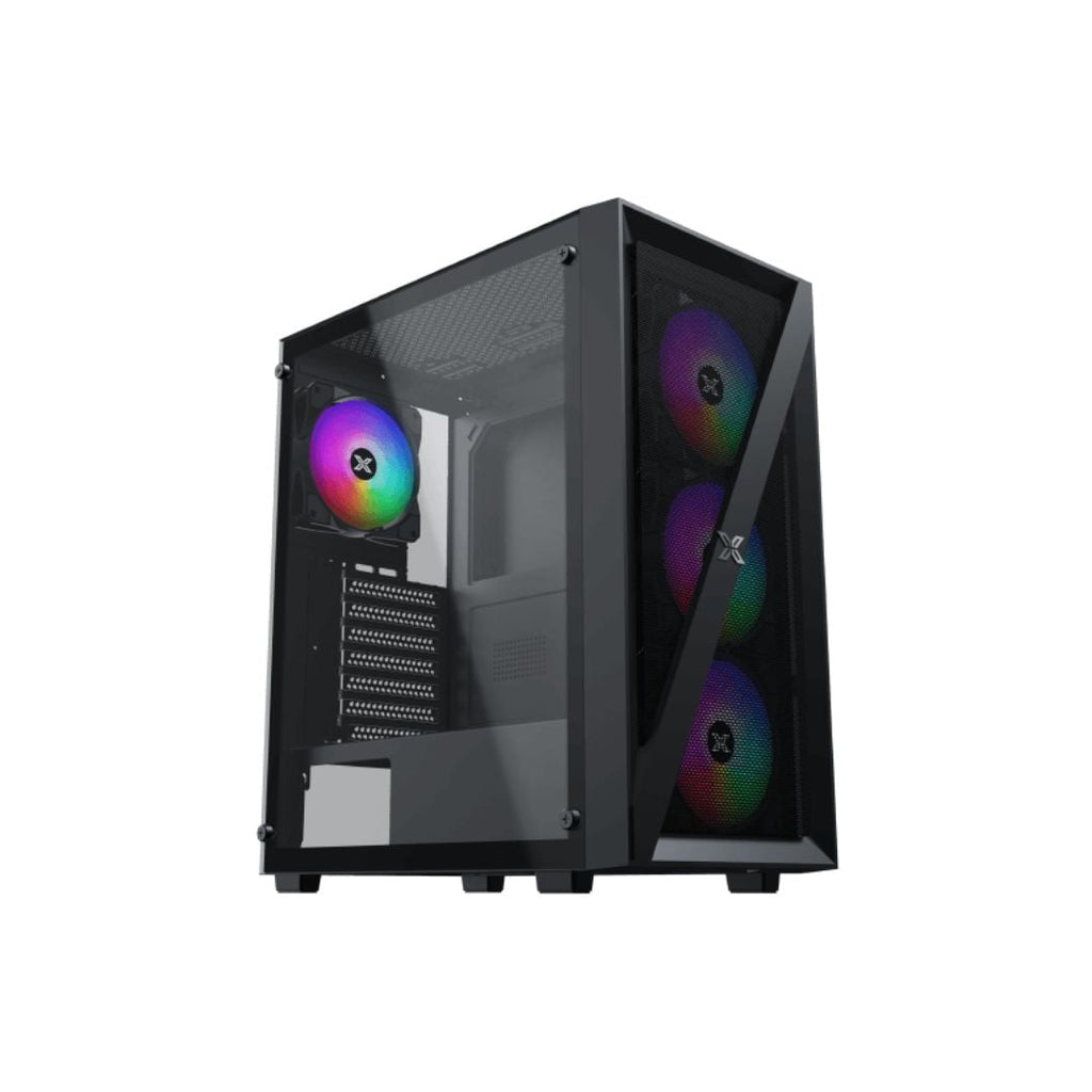 TJM Xigmatek Blade RGB Mid Tower Case - Black