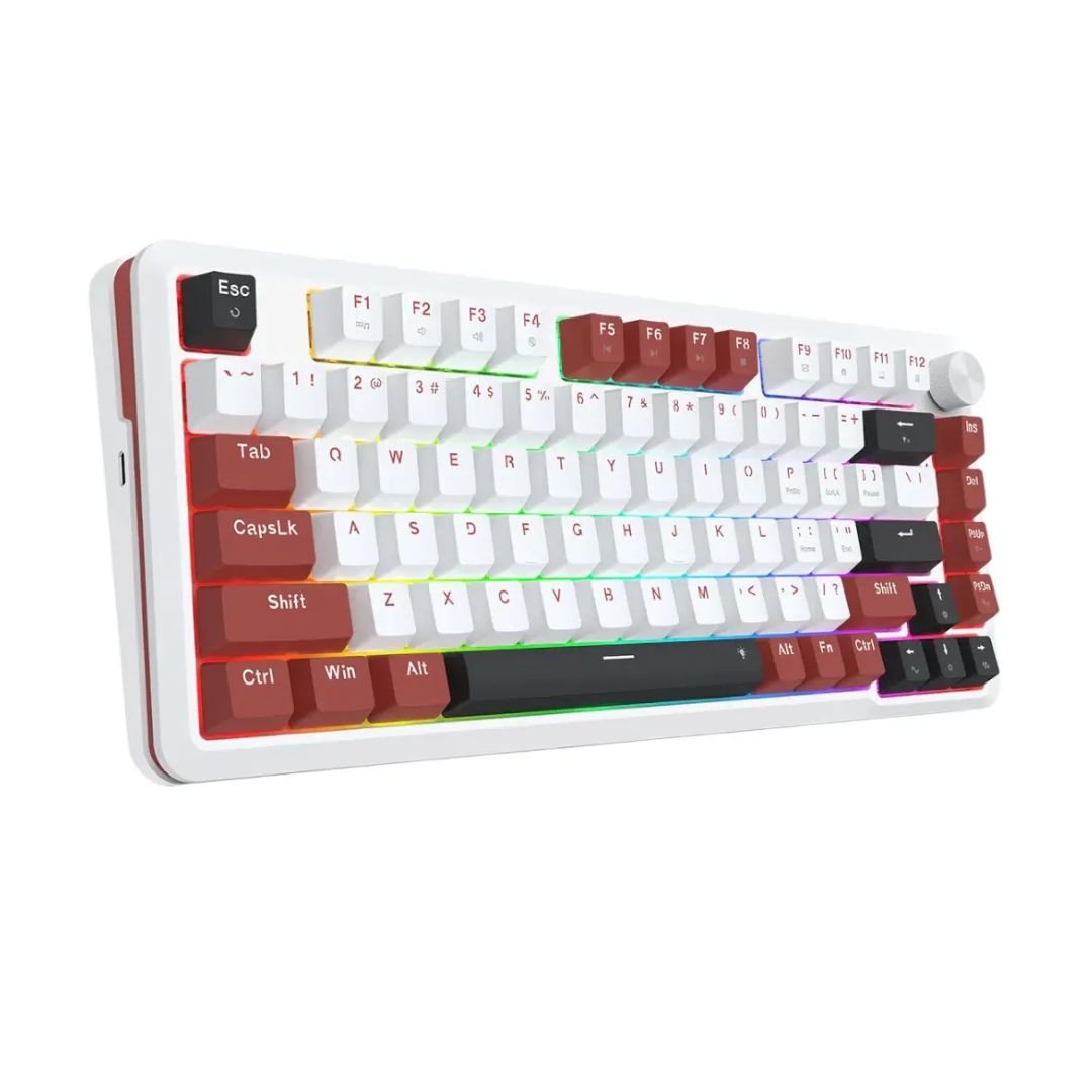 TJM Redragon K721WRB Stormhunter Magnetic Wired - White Red