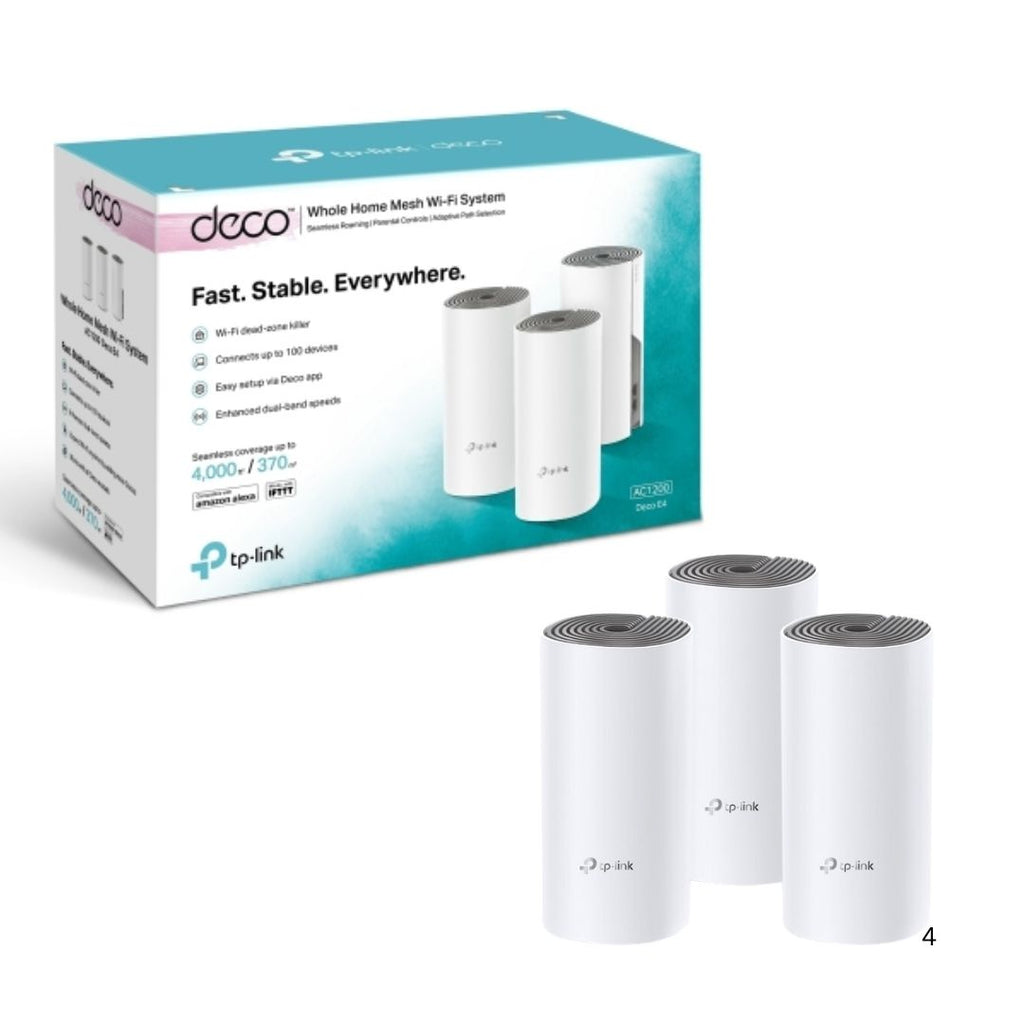 TJM Deco E4 AC1200 Whole Home Mesh Wi-Fi 5 System 3-Pack