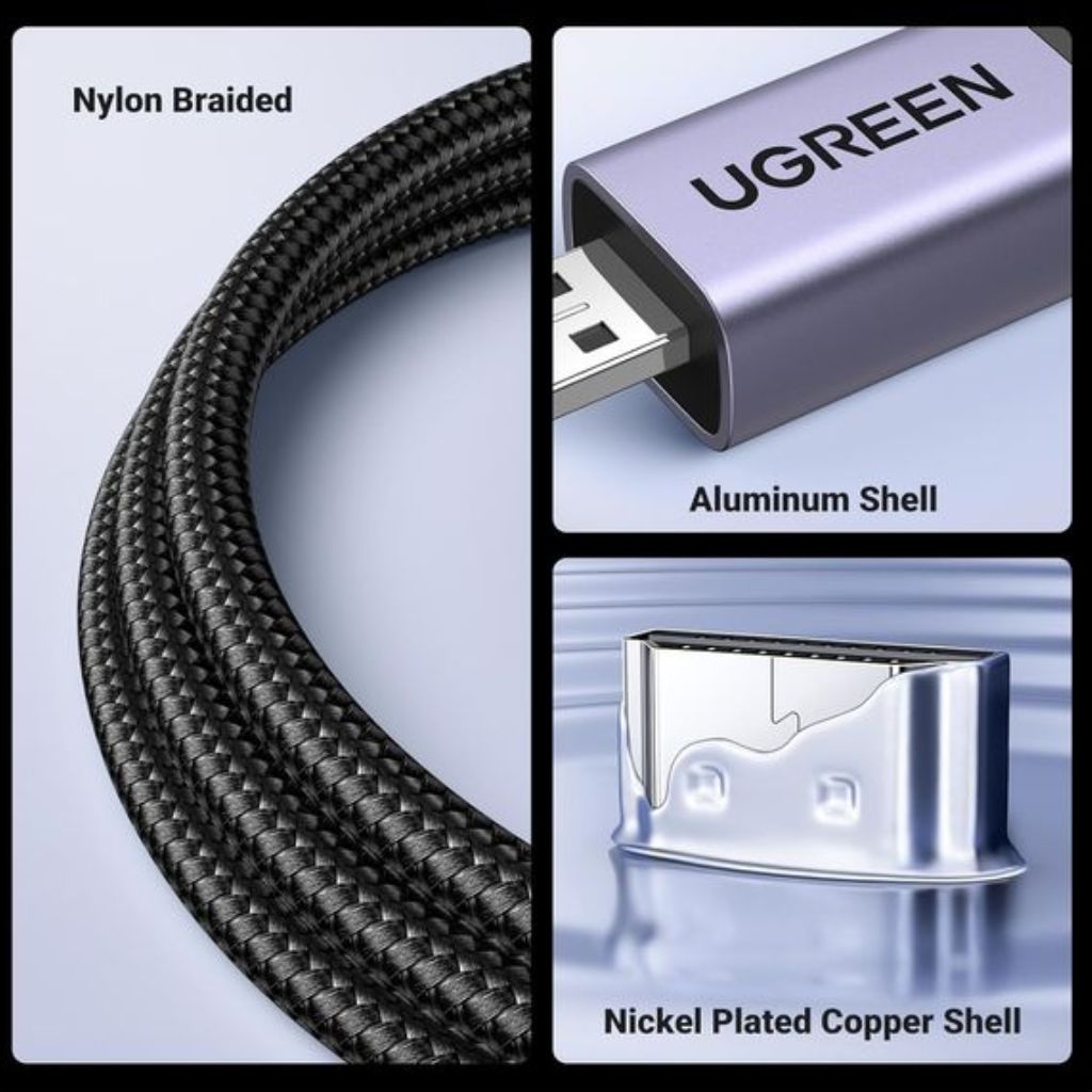TJM UGREEN 8K@60Hz Micro HDMI to HDMI Cable UG-15517 - 2M
