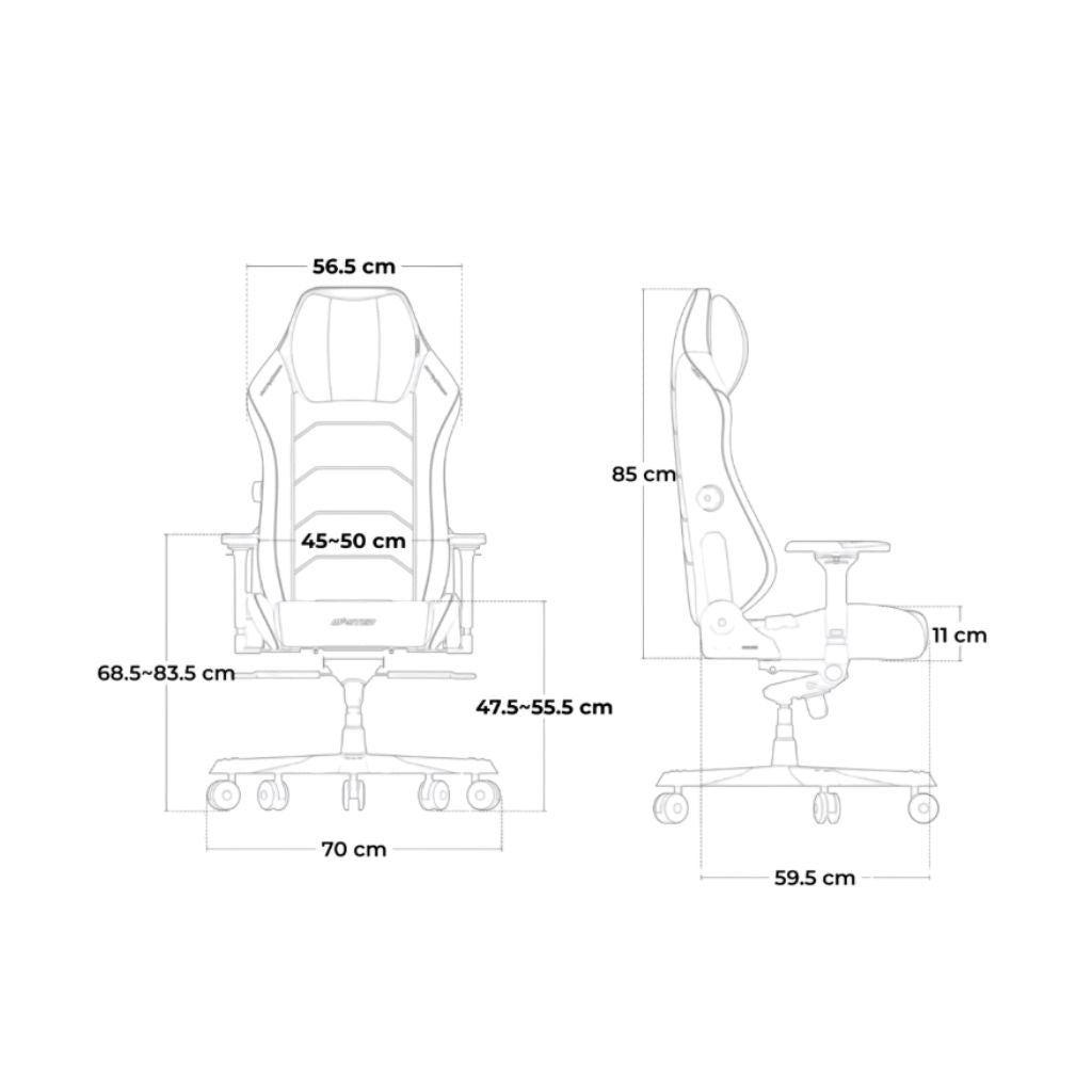 TJM DXRacer MASTER Gaming Chair EPU Leather - Black and Green