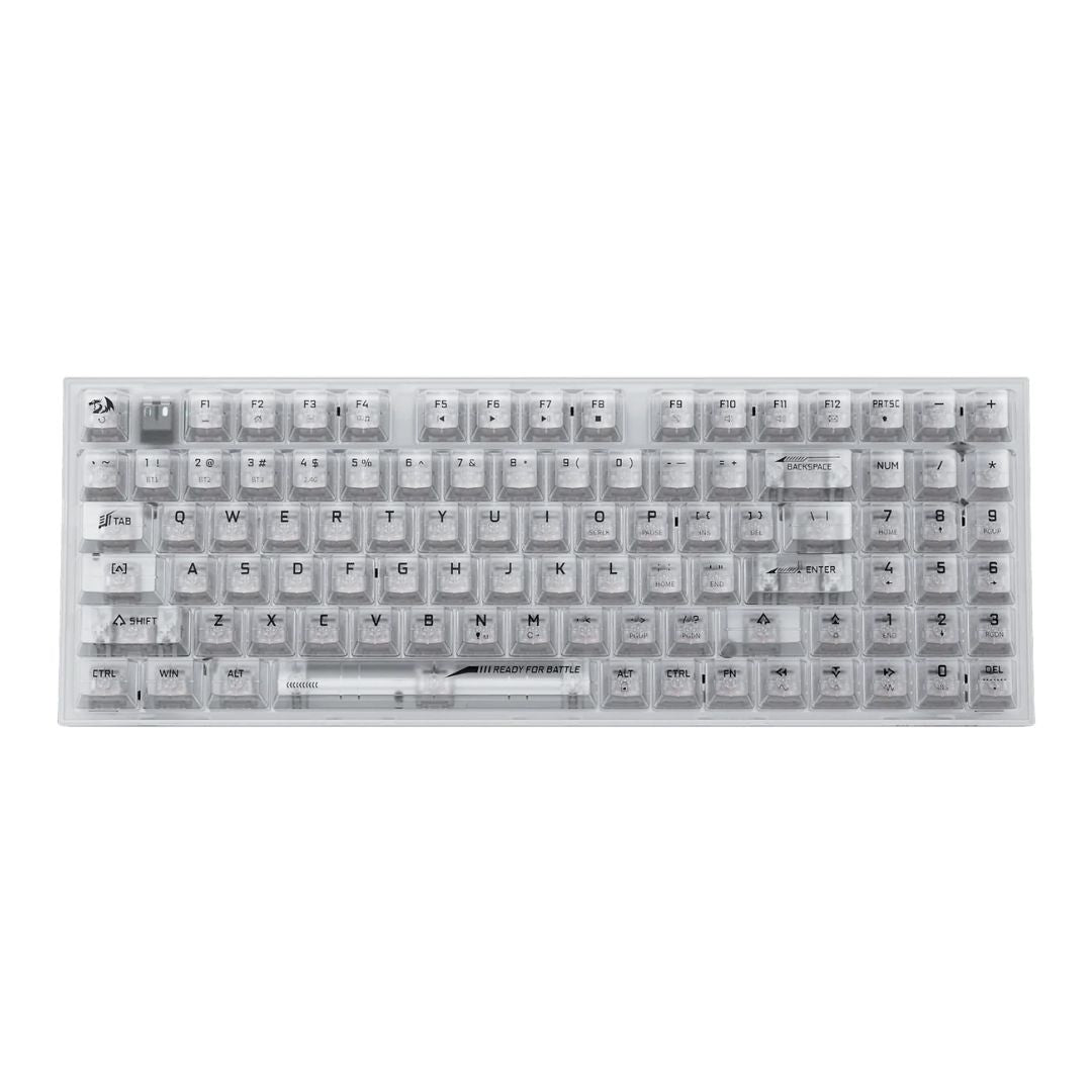TJM Redragon IRELIA K658CT PRO RGB 90%, USB-C wired, BT , 2.4 GHz wireless Translucent Crystal Switch
