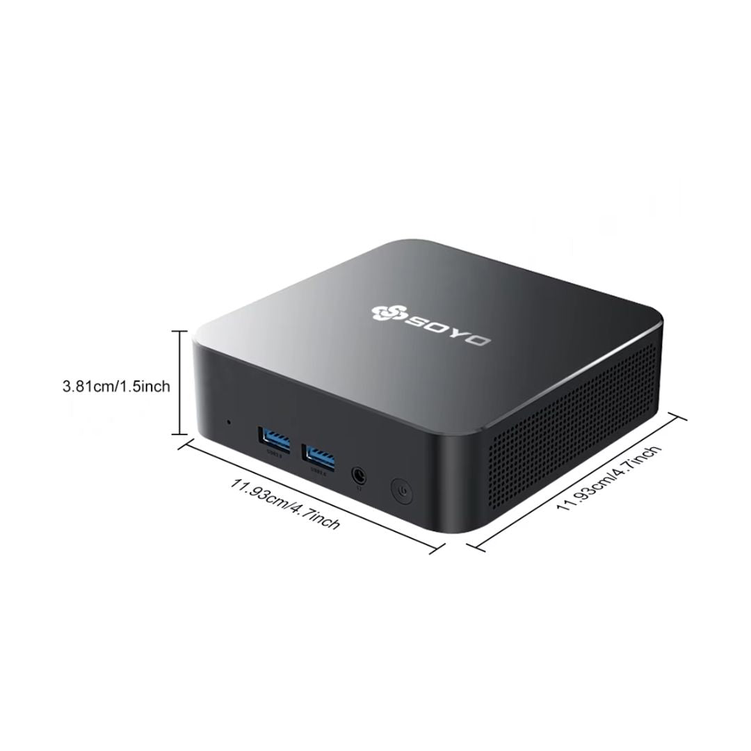 TJM Soyo M4 Pro Mini PC, Intel Twin Lake N150, RAM 16G, SSD 512, Intel UHD Graphics