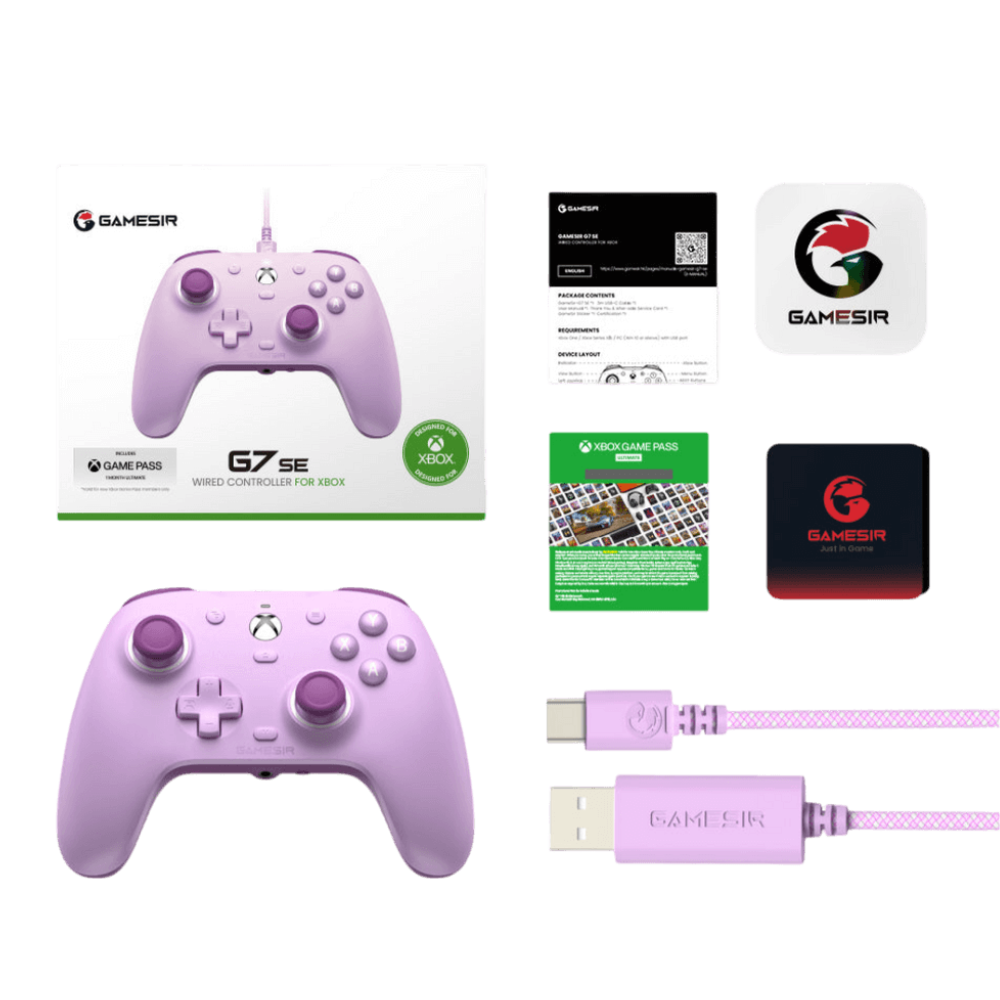TJM GameSir G7 SE Xbox Wired Controller - Purple