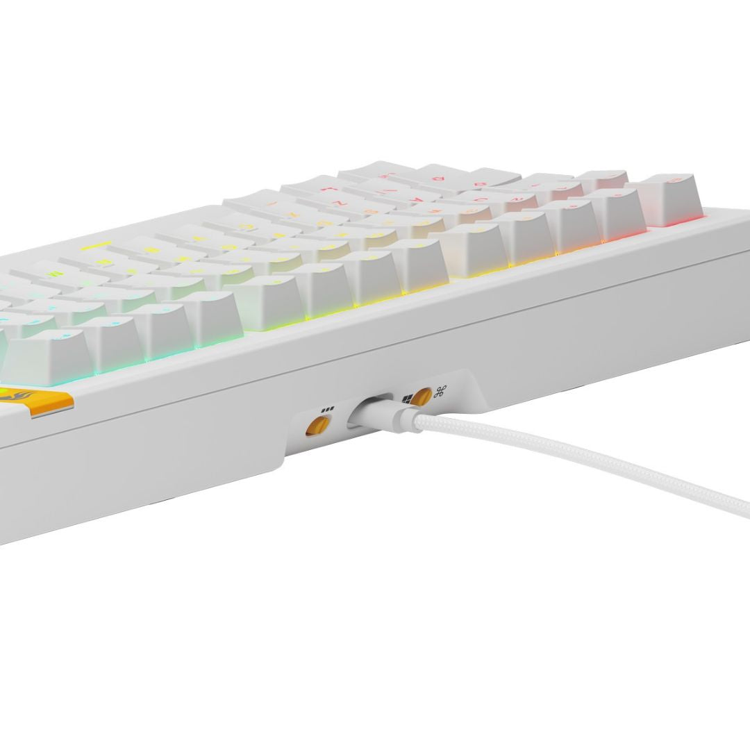TJM Glorious GMMK 3 HE 75% Gaming Keyboard - White
