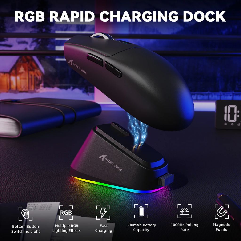 TJM Attack Shark G3 Pro Wireless - Black