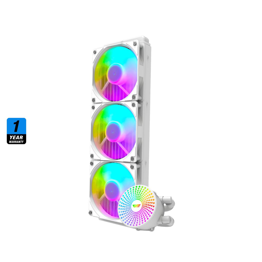 TJM DarkFlash DC360 Liquid CPU Cooler - White