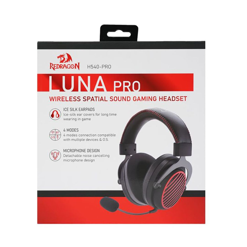 TJM Redragon LUNA H540 Pro Wireless Headset - Black