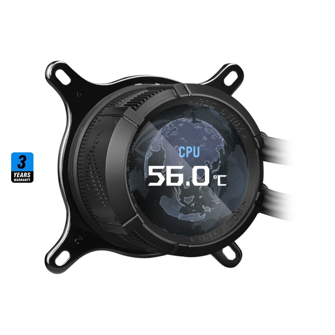TJM ASUS ROG STRIX LC III 360 ARGB Black, LCD