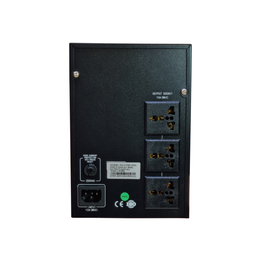 TJM UPS Gaming GeTX GTXF-3000 (3000VA, 3KV) Line interactive, 12V-7A *4 Battery