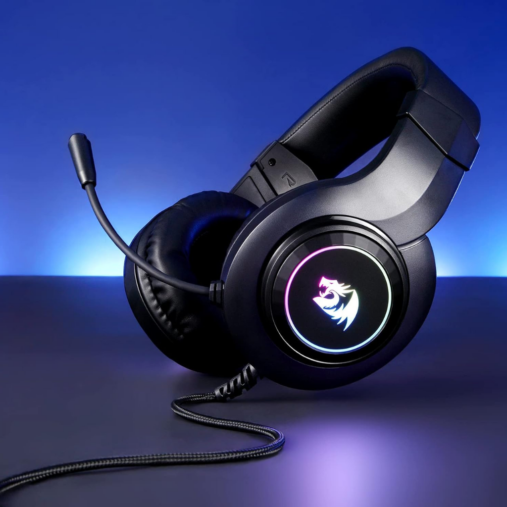 TJM Redragon H260 RGB Wired Gaming Headset - Black