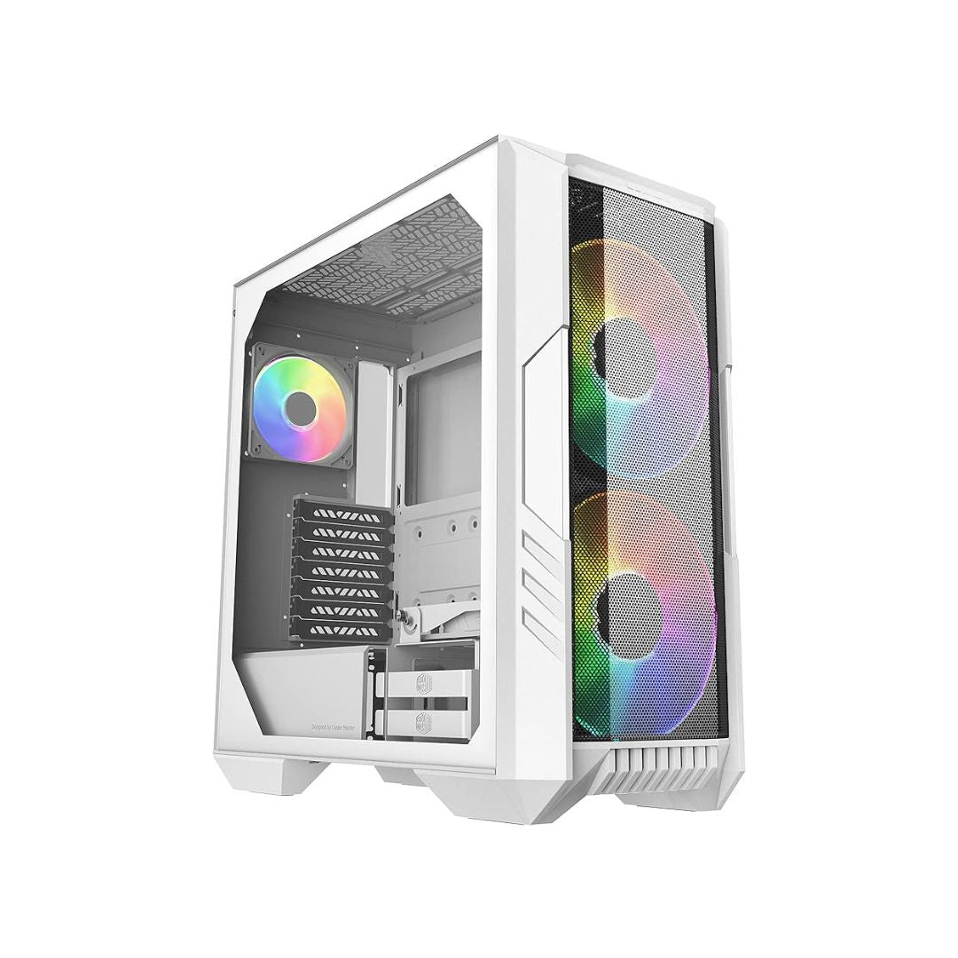TJM Cooler Master HAF 500 Mid Tower 3 Fan - White