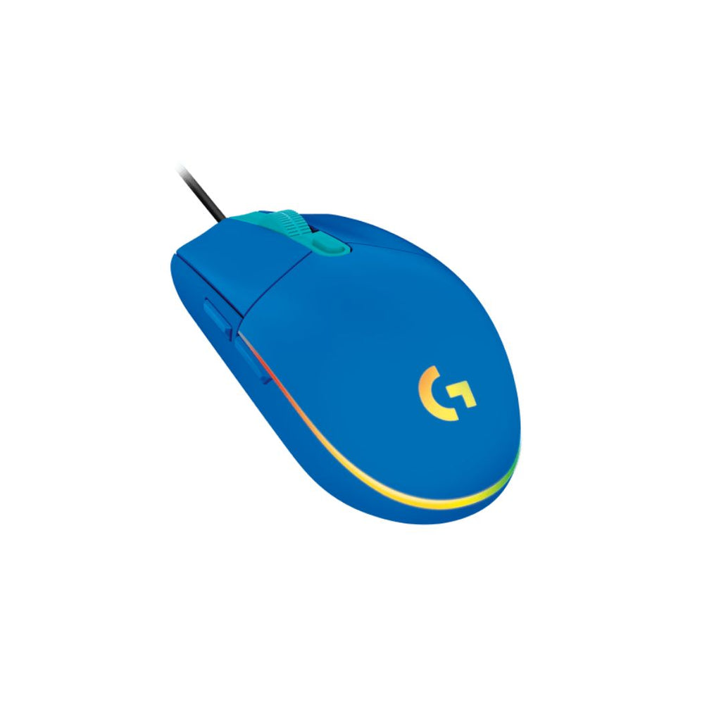 TJM Logitech G203 Blue Wired Gaming Mouse