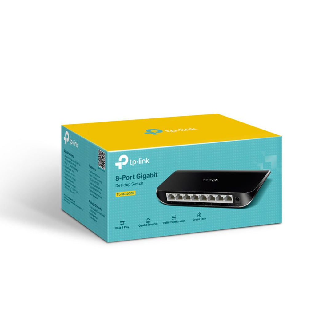 TJM TP-Link TL-SG1008D, Gigabit Desktop Switch, 8 Port