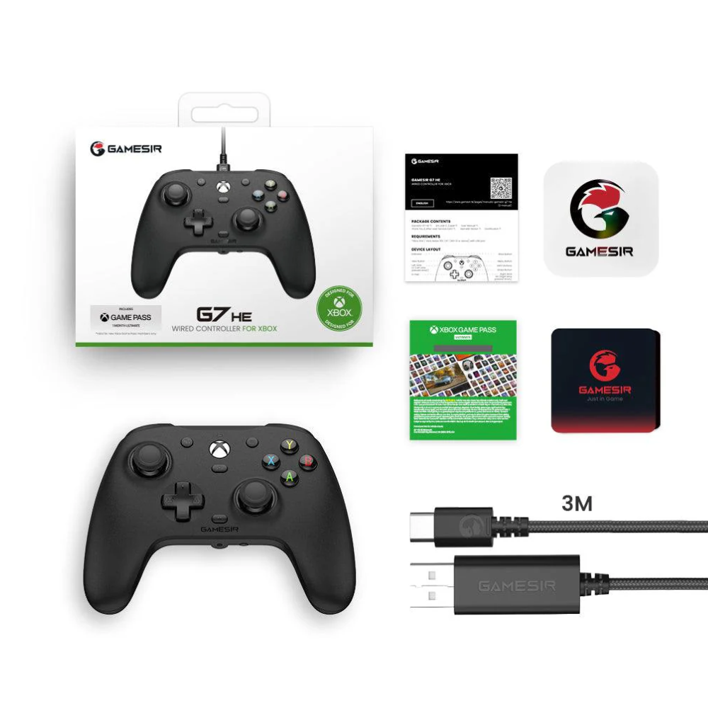 TJM GameSir G7 HE Xbox Wired Controller - Black
