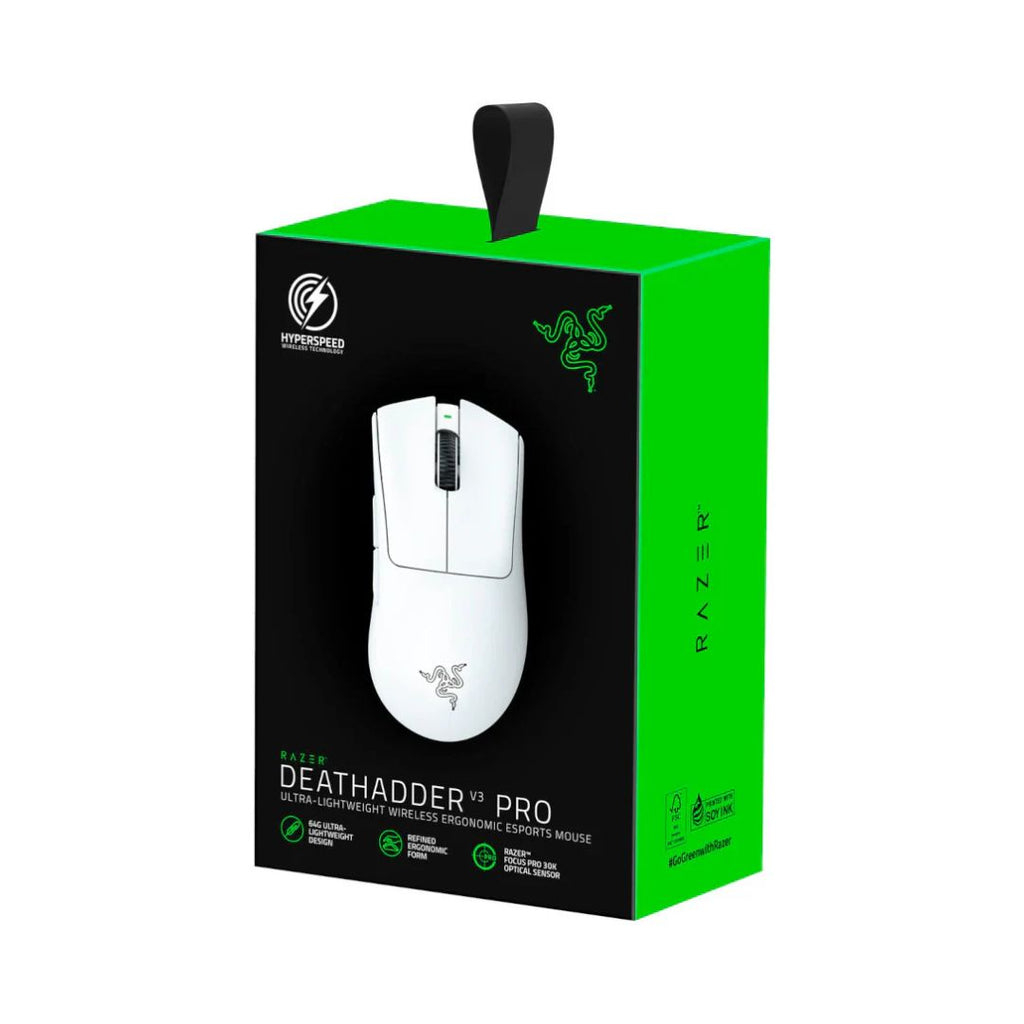 TJM Razer DeathAdder V3 PRO Gaming Mouse - White