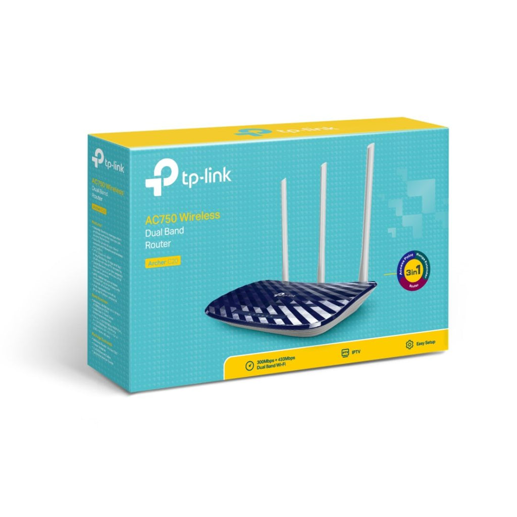 TJM TP-Link Archer C20, AC750 Wi-Fi 5 Router