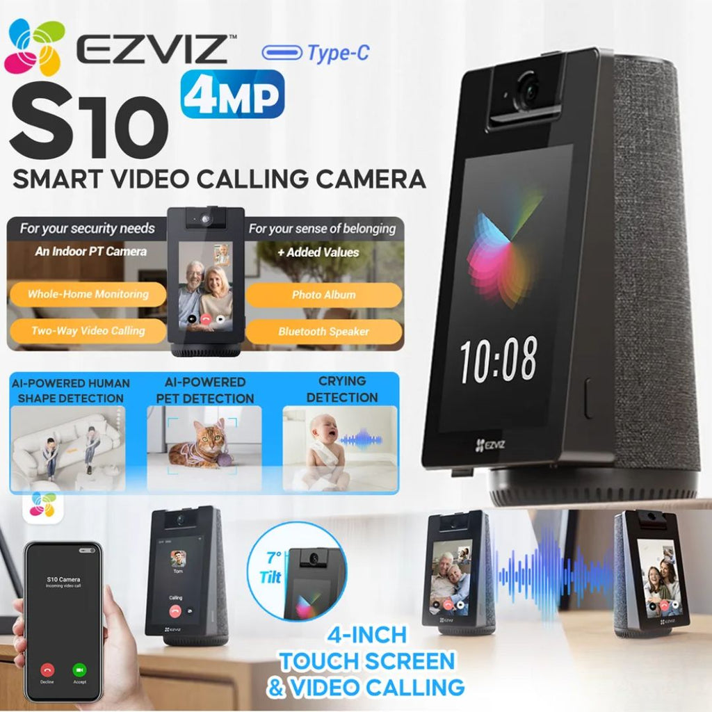TJM Ezviz S10 2K+ Smart HD Video Calling Camera
