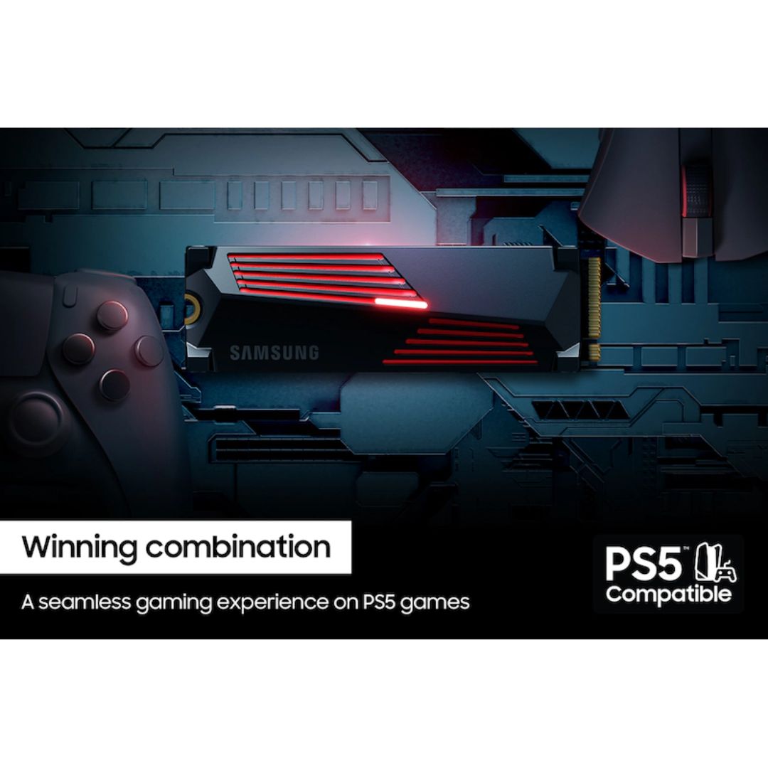 TJM SAMSUNG 990 PRO SSD 1TB PCIe Gen 4 , Heatsink , NVMe